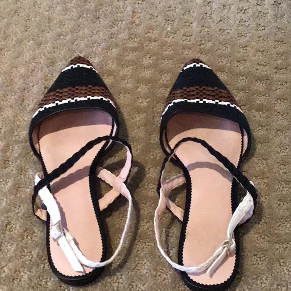 J crew flats woven